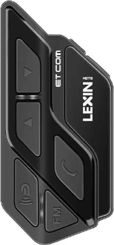 Lexin - ET COM - Motorfiets Intercom - Motorhelm - Bluetooth 5.0 - Headsets - Handsfree - Communicator - Interphone - 2 stuks - 1000M