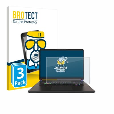 BROTECT - Screenprotector voor MSI Vector 17 HX - Folie Beschermfolie Beschermglas matte 3 Stuks