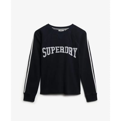 Superdry - Athletic Essentials top met lange mouwen en print - Dames - Lange mouwen shirts