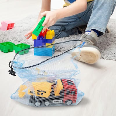 Trekkoord Mesh Zakken - Nylon - Duurzaam en Gemakkelijk Schoon te Maken - Multifunctioneel - Voor Sport, Zwemmen, Strand, Reizen, Gym, Camping