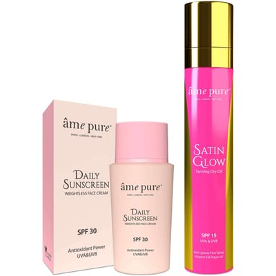 âme pure ZONNEBESCHERMINGSSET - Gezicht & Lichaam SPF Beschermingskit