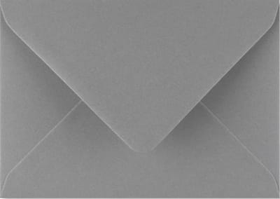 Enveloppen 133 x 184 mm donkergrijs 100 g/m² - 100 stuks - voor kerstkaarten, wenskaarten en uitnodigingen