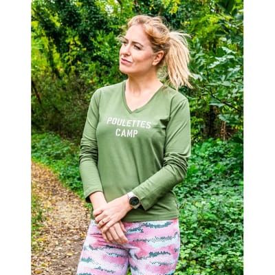 Dames-T-shirt met lange mouwen Les Poulettes Fitness