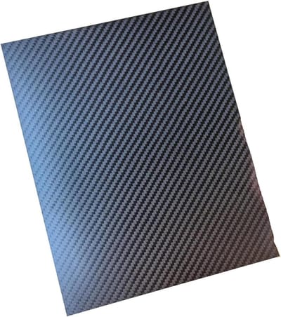 Koolstofvezelplaat - Composiet Materiaal - Lichtgewicht Constructie - Hoge Stijfheid - 245 x 395 mm - Zwart