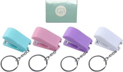 Mini Nietmachine - Sleutelhanger Nietmachine - Papier Werk - Lichtgewicht en Compact - 3.9 cm - Assorti