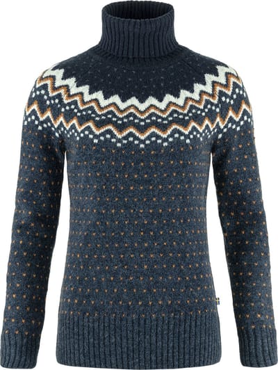 Fjallraven Övik Knit Roller Neck W Dames Outdoortrui - Maat M