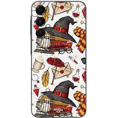 Hoesje - Harry Potter - Galaxy A16 - Siliconen - Zwart - Hoed Drankjes zwart