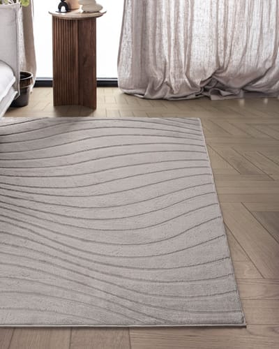 Carpetique Vloerkleed Rechthoek - 200x290 cm – Taupe - Antislip – Japandi & Scandinavisch Woonkamer Tapijt