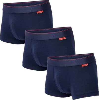 Undiemeister Korte Boxershort Heren - Storm Cloud (Donker blauw) - 3-Pack - Tencel - Zijdezacht - Ademend - Anti-Bacterieel & Naadloos Ondergoed - Premium Onderbroeken Heren - Maat S