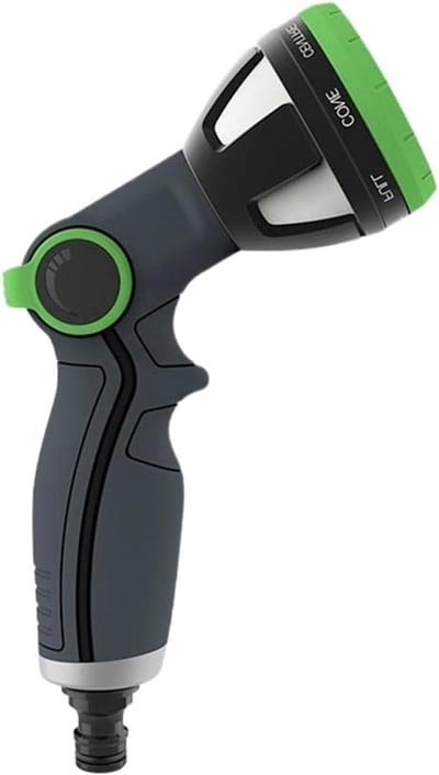 Tuinslang Spuitpistool - Waterpistool Mondstuk - Autowassen Tuinieren - Ergonomische Handgreep - 220*130 mm - Zwart Groen