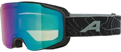 Alpina Taos Q-Lite Skibril | Zwart Groen | Categorie 2