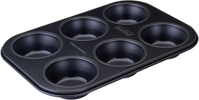 Muffinvorm 6 holtes 28 x 19 cm Zenker Perfect Black +