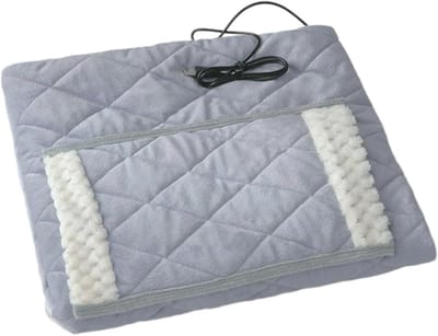 Elektrische USB-deken - Verwarmingskussen - Gezellig Warm Blijven - Snelle Gelijkmatige Warmte - 27 x 39 inch - Grijs