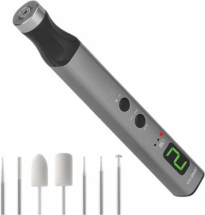 Elektrische Graveerpen - Oplaadbare Graveur - Gedetailleerd Knutselen - Instelbare Snelheid - 12.6 cm Lengte - Aluminiumkleur