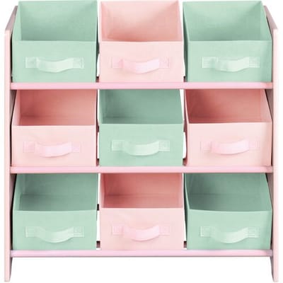 LIVARNO Kinder opbergkast met textiele boxen (Roze)
