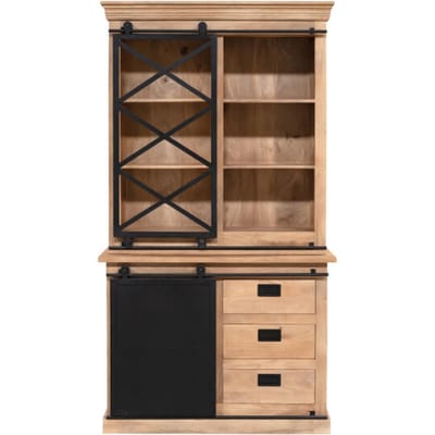 Starfurn - Vitrinekast Fresno - Bruin - 45x120x220 cm