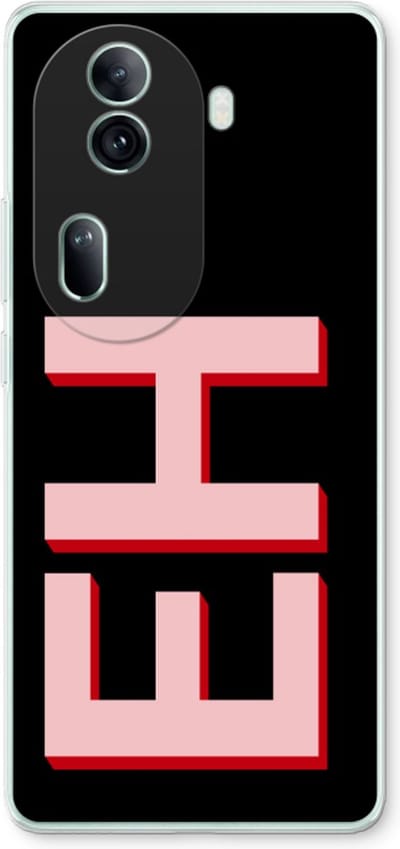 Gepersonaliseerd - Case Company® - Hoesje geschikt voor Oppo Reno 11 Pro hoesje - Monogram - Soft Cover Telefoonhoesje - Bescherming aan alle Kanten en Schermrand