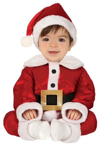 Fiestas Guirca Kerstman kostuum voor baby's - 3-delig - polyester - baby verkleedkostuums 86