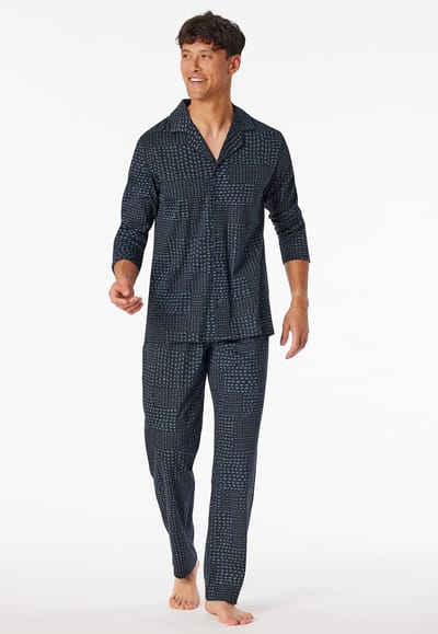 Schiesser – Fine Interlock – Pyjama – 182656 – Graphit – Maat M