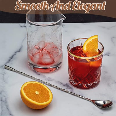 Roestvrijstalen Cocktail Menglepel - 30 cm Lange Steel Lepel voor Drankjes