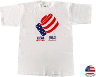Everlast - Sportshirt USA Boxing - Work Out T-shirt - Heren - Wit - Maat L