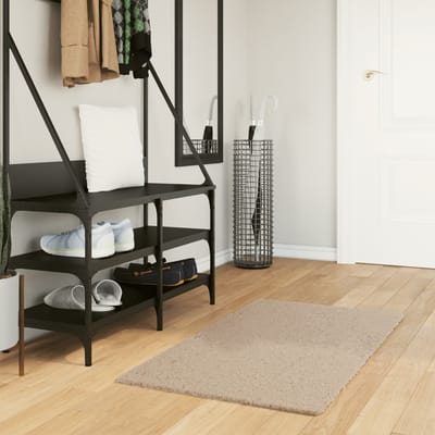 vidaXL - Vloerkleed - HUARTE - laagpolig - zacht - wasbaar - 60x110 - cm - zandkleurig