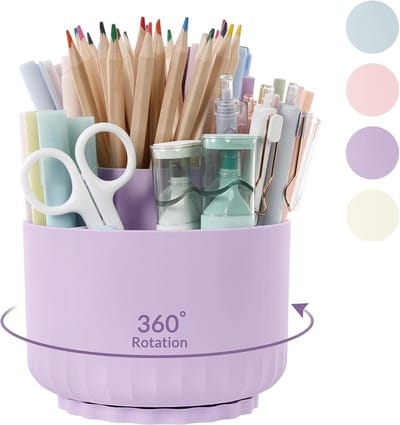 Unyqoos® Bureau-organizer met 360 Graden Draaifunctie en Meerdere Opbergvakken voor Diverse Gebruiken