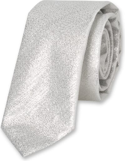 E.L. Cravatte Stropdas - Zilver glitter