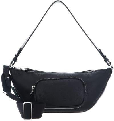 COCCINELLE Leren schoudertas Paki Smart To Go Crossover Bag Noir zwart