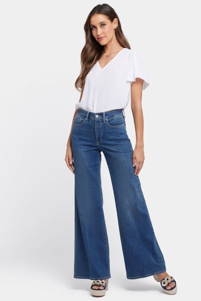 Mia Palazzo Jeans Met Hoge Taille