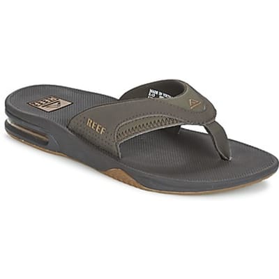 Reef Fanningbrown/Gum Heren Slippers - Zwart/Bruin - Maat 40