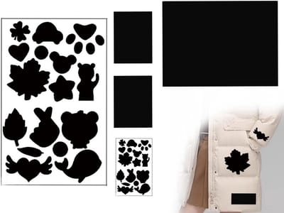 Set van 3 Zelfklevende Reparatie Patches voor Donsjacks, Waterdicht Nylon, Diverse Maten en Kleuren