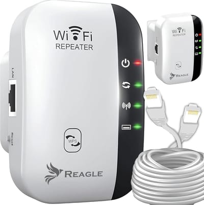 Wifi-repeater 300 Mbps | 3-in-1 WiFi-versterker met eenvoudig bereik van 10 m