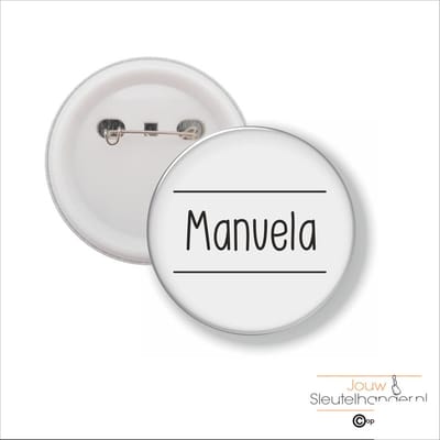 Button Met Speld 58 MM - Manuela