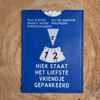 Parkeerschijf - vriendje - Hier staat het liefste vriendje geparkeerd - Valentijn
