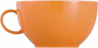 Cappuccino kopje - Koffiebeker - Genieten van koffie - Vaatwasmachinebestendig - 380 ml - Oranje