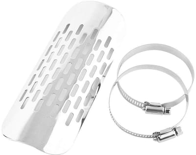 Dailygoods- Uitlaat Hitteschild Geluidsdemping - Hittebescherming - Warmte-isolatie - Roestvrij Staal - Duurzaam - Geschikt voor Motorfiets - Geluidsdemper
