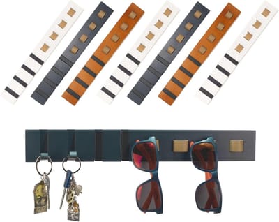 Organizer voor zonnebrillen en sleutels - Grijs, Wandhouder voor Brillen en Sleutels, Houten en Metalen Design