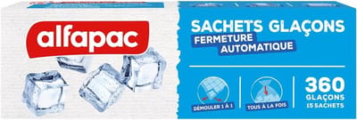 IJsblokjes Zakjes - Easy Release - Drankjes Koelen - Automatische Sluiting - 15 Stuks - Transparant