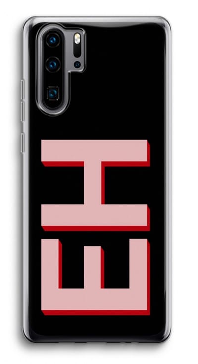 Gepersonaliseerd - Case Company® - Hoesje geschikt voor Huawei P30 Pro hoesje - Monogram - Soft Cover Telefoonhoesje - Bescherming aan alle Kanten en Schermrand