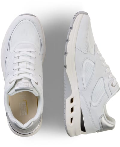 camel active Vetersneaker met zacht leer - Maat womenswear-41 - Wit