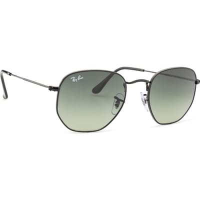 Ray Ban - Hexagonal - Black - Grijs Degrade - Gradient van donker naar licht in maat 54