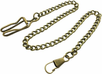 Fako® - Zakhorloge Ketting - Pocket Watch - 35cm - Bronskleurig