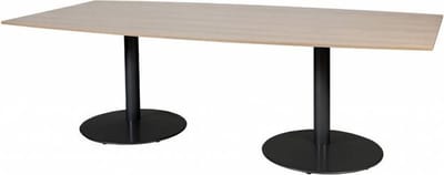 Vergadertafel - Linesto 240x120 tonv. Havana Kersen - zw frame
