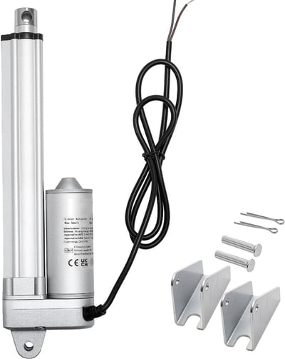 12V Lineaire Actuator, Slag van 6 Inch, IP65 Waterdicht, Kracht van 675 Lbs/3000n, Snelheid van 0,2 Inch/S, Inclusief Montagebeugels voor Zonnepanelen, Industriële Apparatuur en Automatische Deuren