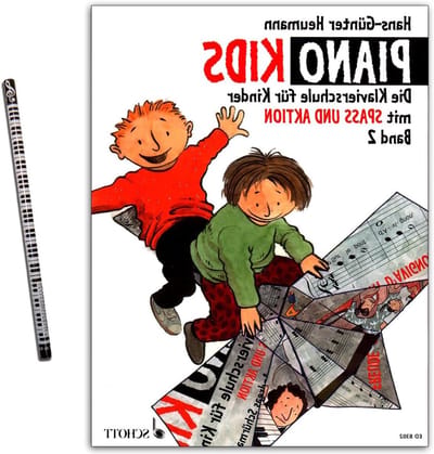 Pianoboek voor kinderen - Muziekles boek - Pianospelen leren - Systematische opbouw - 31 x 232 x 08 cm