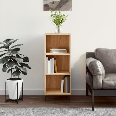 vidaXL - Dressoir - 34,5x32,5x90 - cm - bewerkt - hout - sonoma - eikenkleurig