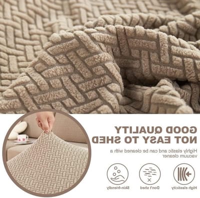Verstelbare Stretch Sofa Cover voor L-vormige Bank, Universele Anti-slip Hoes, Meubelbescherming en Stofbescherming