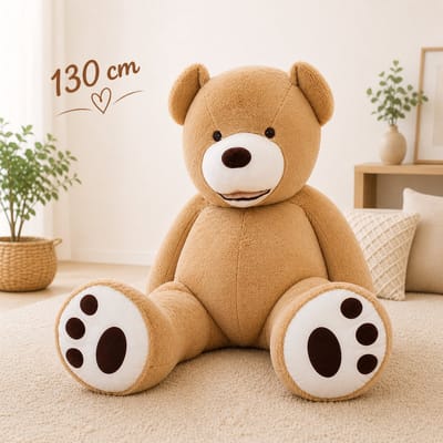 Knuffelbeer - Grote knuffelbeer 130 cm - Zachte vulling