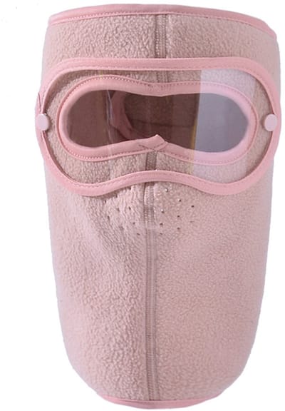 Ynkkvre - Thermisch Gezichtsmasker Winter – Winter warme gripfleece winddicht hd bril winddicht hd bril en anti-fog masker met afneembare oogbescherming - Balaclava voor Fietsen, Skiën en Motor